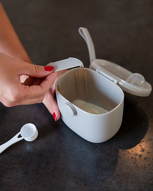 Bo Jungle Contenitore per Latte in Polvere o Snack - Grey - Con Misurino Contenitori per Alimenti
