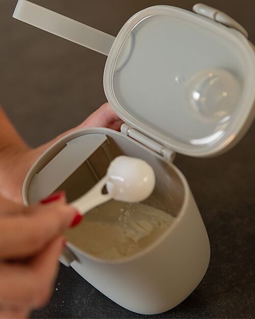 Bo Jungle Contenitore per Latte in Polvere o Snack - Grey - Con Misurino Contenitori per Alimenti