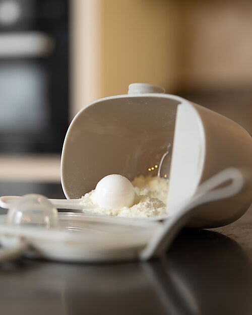 Bo Jungle Contenitore per Latte in Polvere o Snack - Grey - Con Misurino Contenitori per Alimenti