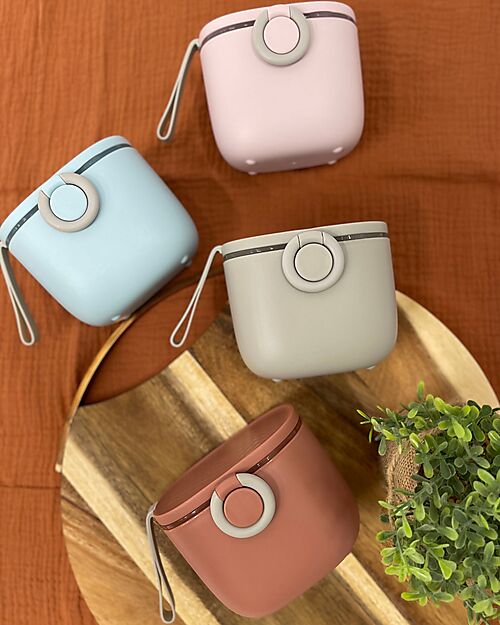 Bo Jungle Contenitore per Latte in Polvere o Snack - Grey - Con Misurino Contenitori per Alimenti