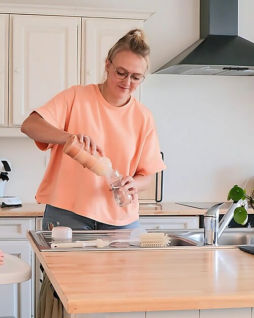 Bo Jungle Contenitore per Latte in Polvere o Snack Impilabili - Dune - Con 4 Scomparti Ermetici Contenitori per Alimenti