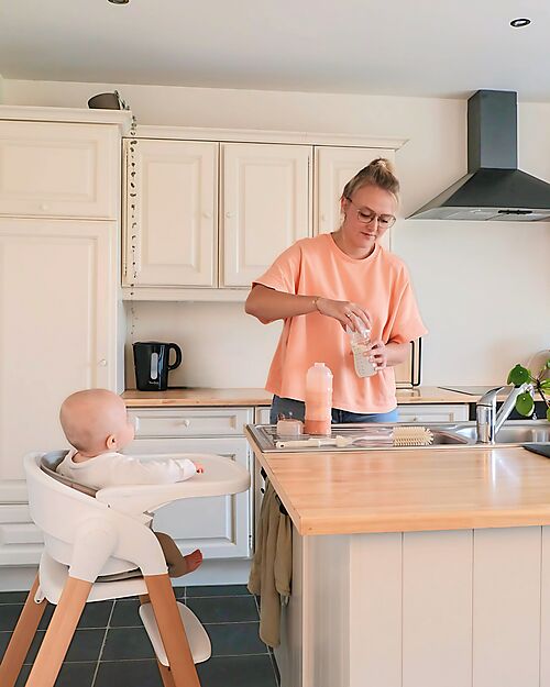 Bo Jungle Contenitore per Latte in Polvere o Snack Impilabili - Dune - Con 4 Scomparti Ermetici Contenitori per Alimenti