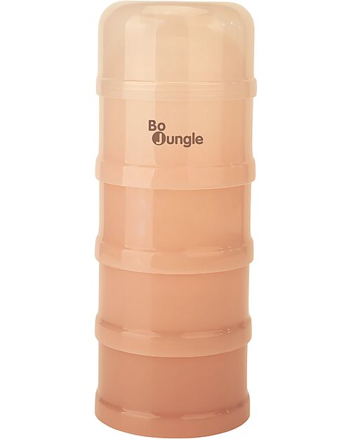 Bo Jungle Contenitore per Latte in Polvere o Snack Impilabili - Dune - Con 4 Scomparti Ermetici Contenitori per Alimenti