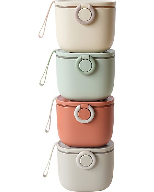 Bo Jungle Contenitore per Latte in Polvere o Snack - Jade - Con Misurino Contenitori per Alimenti