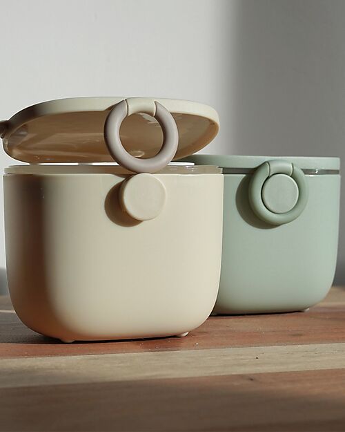 Bo Jungle Contenitore per Latte in Polvere o Snack - Jade - Con Misurino Contenitori per Alimenti