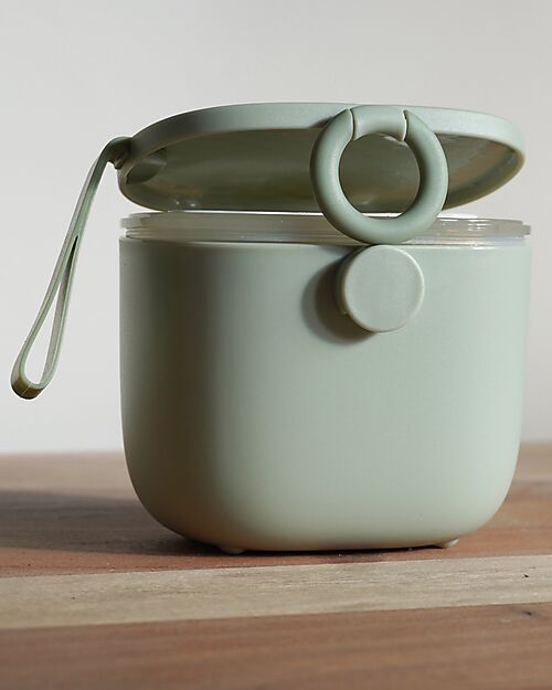 Bo Jungle Contenitore per Latte in Polvere o Snack - Jade - Con Misurino Contenitori per Alimenti