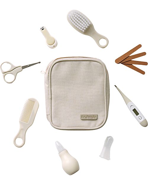 Bo Jungle Kit Toilette Neonato - 8 pezzi - Dune Kit Toilette Neonato