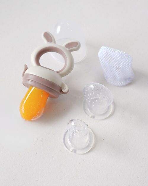 Bo Jungle Mangiafrutta con Impugnatura Ergonomica - Dune - 3+ Mesi Porta Merenda