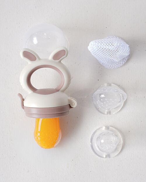 Bo Jungle Mangiafrutta con Impugnatura Ergonomica - Dune - 3+ Mesi Porta Merenda