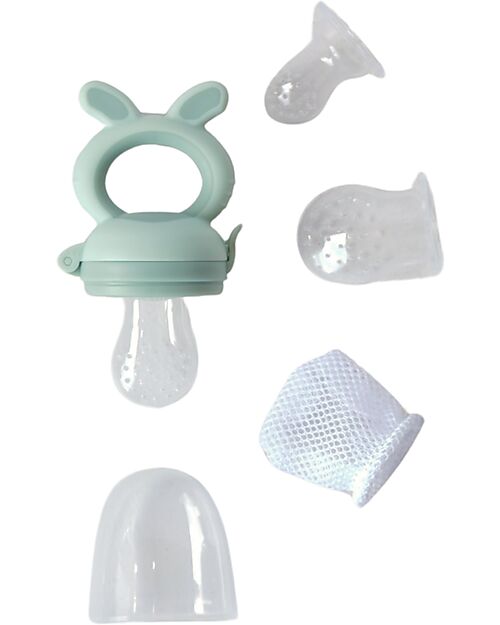 Bo Jungle Mangiafrutta con Impugnatura Ergonomica - Jade - 3+ Mesi Porta Merenda