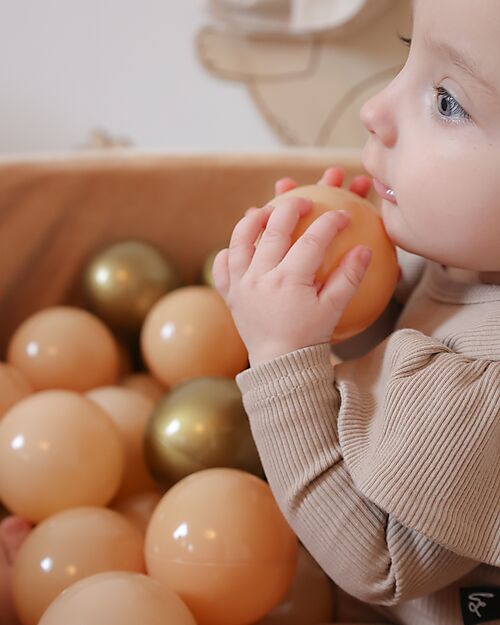 Bo Jungle Piscina di Palline - Oro - Stimola le Capacità Motorie! Palestrine