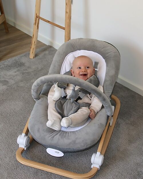 Bo Jungle Sdraietta a Dondolo - Pure White - 0+ Sdraiette_