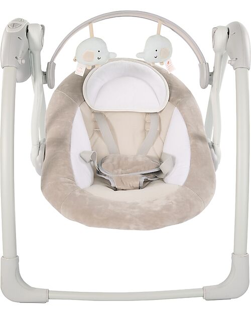 Bo Jungle Sdraietta Musicale a Dondolo Dolphy - Beige - Fino ai 9kg Sdraiette_