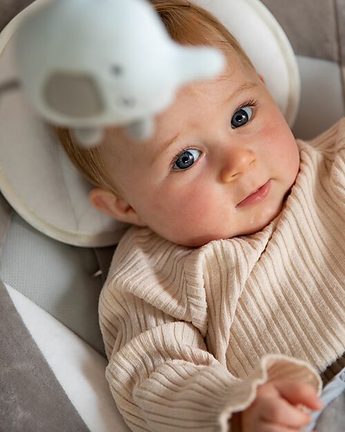 Bo Jungle Sdraietta Musicale a Dondolo Dolphy - Pure White - Fino ai 9kg Sdraiette_