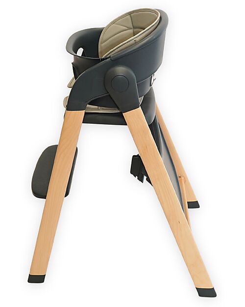 Bo Jungle Seggiolone Pappa Grow With Me - Shady Grey - Ultra Compatto Seggioloni Pappa