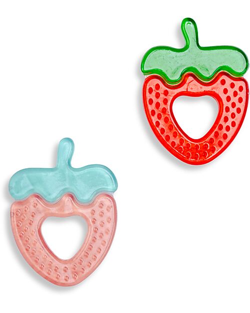 Bo Jungle Set 2 Massaggiagengive - Fragola - Perfetti per la Dentizione Massaggiagengive