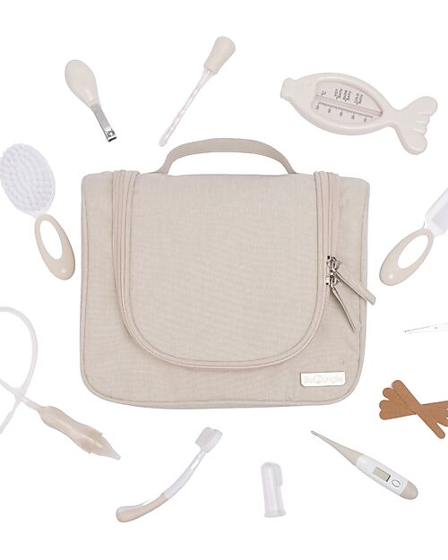Bo Jungle Set Toilette  15 pezzi - Dune - Tutto l'essenziale in un kit Kit Toilette Neonato