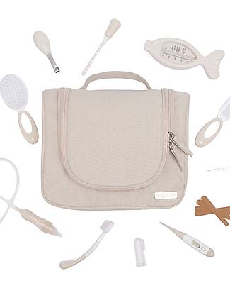 Bo Jungle Set Toilette  15 pezzi - Dune - Tutto l'essenziale in un kit Kit Toilette Neonato