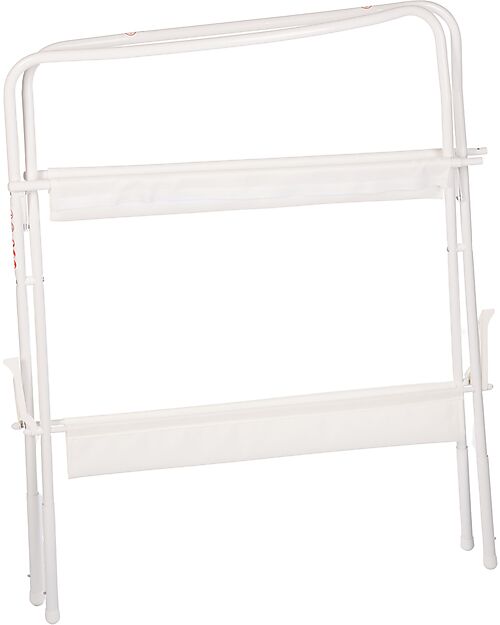 Bo Jungle Supporto per Vasca Bagnetto Orso - Bianco - 4 Altezze Vaschette e Accessori