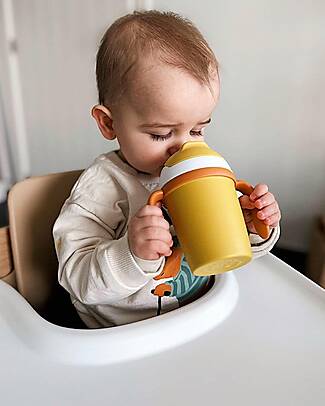 Bo Jungle Tazza da Apprendimento 250 ml - Ocra - Materiale Sostenibile Tazze