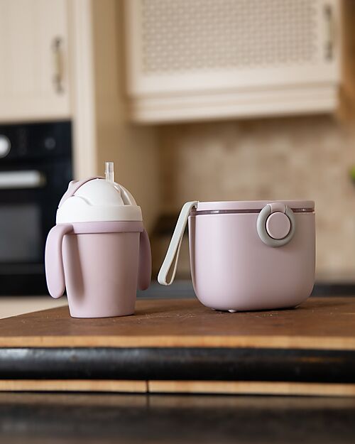 Bo Jungle Tazza da Apprendimento 250 ml - Rosa - Materiale Sostenibile Bicchieri