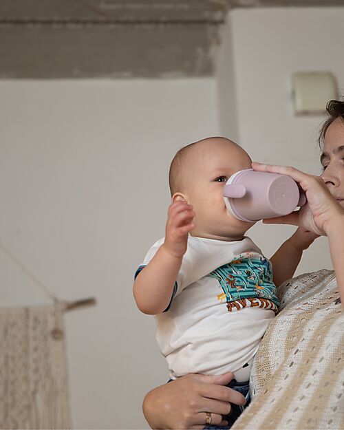 Bo Jungle Tazza da Apprendimento 250 ml - Rosa - Materiale Sostenibile Tazze