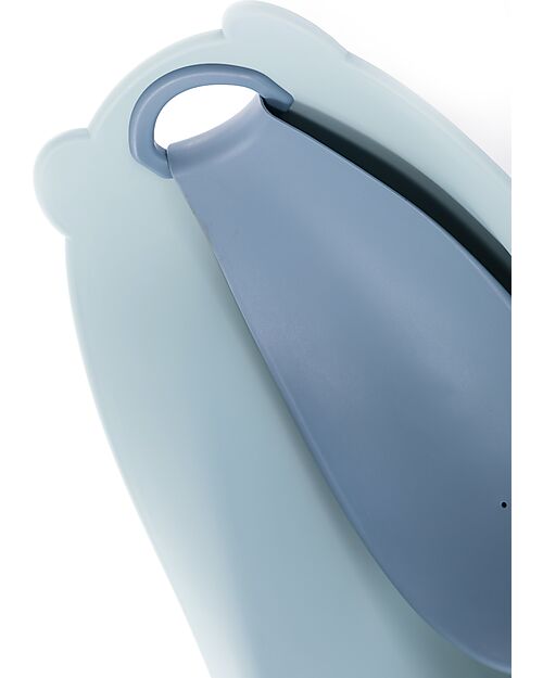 Bo Jungle Vasca Bagnetto Orso con Riduttore - Pastel Blue - Ergonomica Vaschette e Accessori