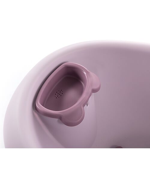 Bo Jungle Vasca Bagnetto Orso con Riduttore - Pastel Pink - Ergonomica Vaschette e Accessori
