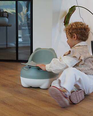 Bo Jungle Vasino Orsetto - Sage Green - Con Base Antiscivolo Vasini