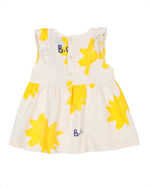 Bobo Choses Abito Baby con Volant Macchie - Tortora - 100% cotone bio Vestiti_