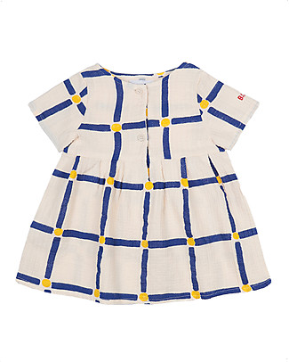 Bobo Choses Abito Baby Cubi - Bianco - 100% cotone bio Vestiti