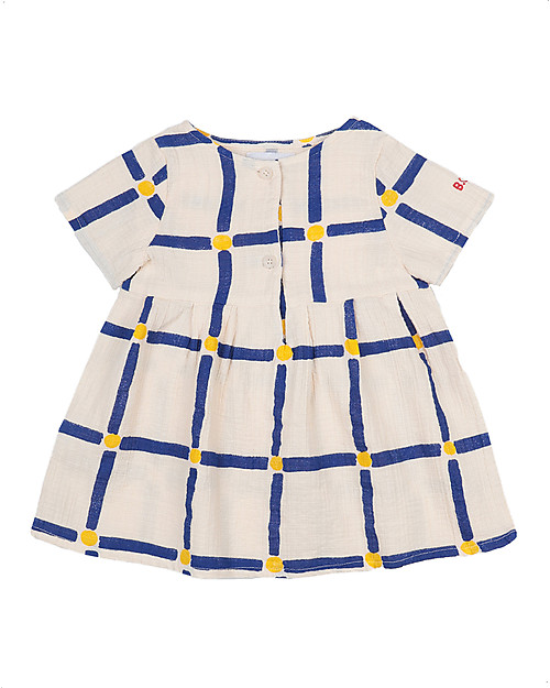 Bobo Choses Abito Baby Cubi - Bianco - 100% cotone bio Vestiti_