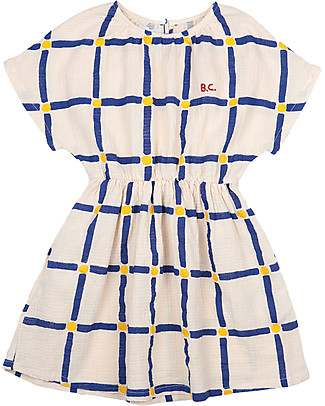 Bobo Choses Abito Cubi - Bianco - 100% cotone bio Vestiti