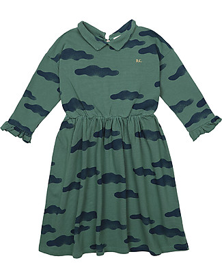 Bobo Choses Abito Nuvole - 100% Cotone Bio Vestiti