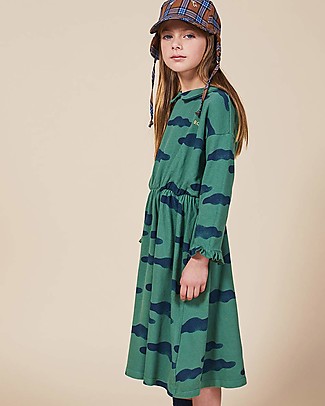 Bobo Choses Abito Nuvole - 100% Cotone Bio Vestiti