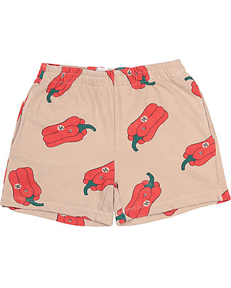 Bobo Choses Bermuda in Viscosa Vote for Pepper - Brush - 100% Cotone bio Pantaloni Corti