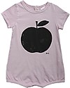 Bobo Choses Body a Maniche Corte Mela - Lavanda - 100% Cotone Bio Body Manica Corta