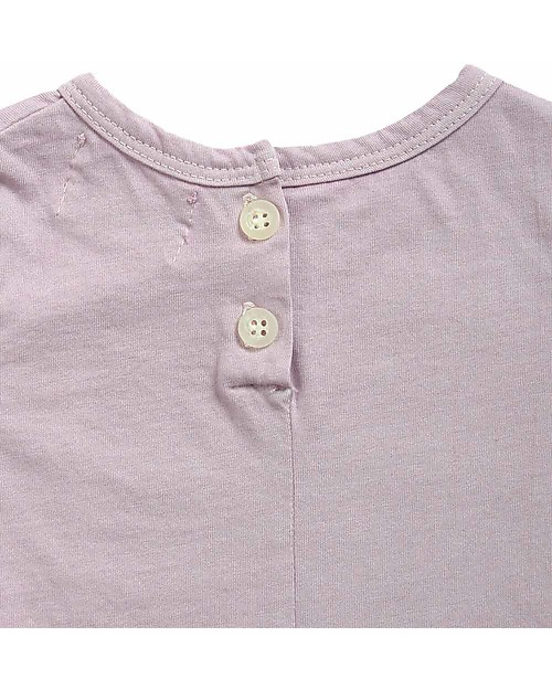 Bobo Choses Body a Maniche Corte Mela - Lavanda - 100% Cotone Bio Body Manica Corta