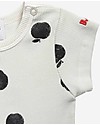 Bobo Choses Body a Maniche Corte Mele - Bianco - 100% Cotone Bio Body Manica Corta