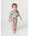 Bobo Choses Body Manica Corta Mr. Birdie - Grigio Chiaro - Cotone Body Manica Corta