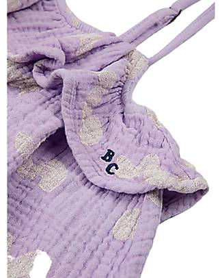Bobo Choses Body Pagliaccetto Onde - Lavanda - 100% Cotone Organico Salopette