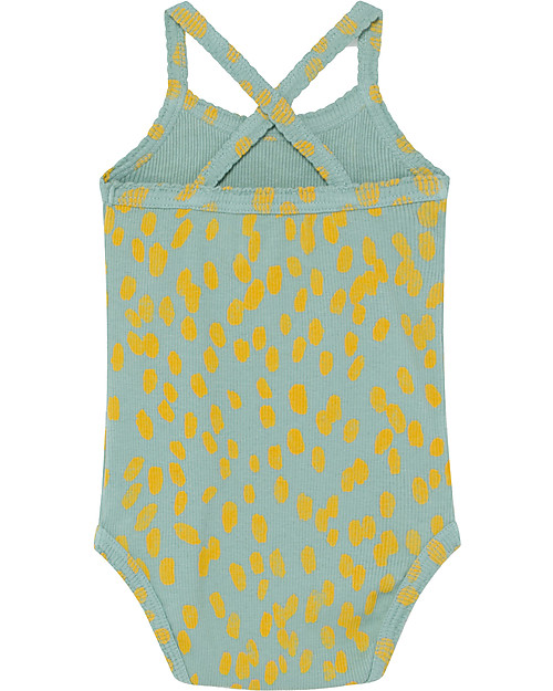 Bobo Choses Body Senza Maniche Impronte - Cotone Bio Elasticizzato Body Manica Corta