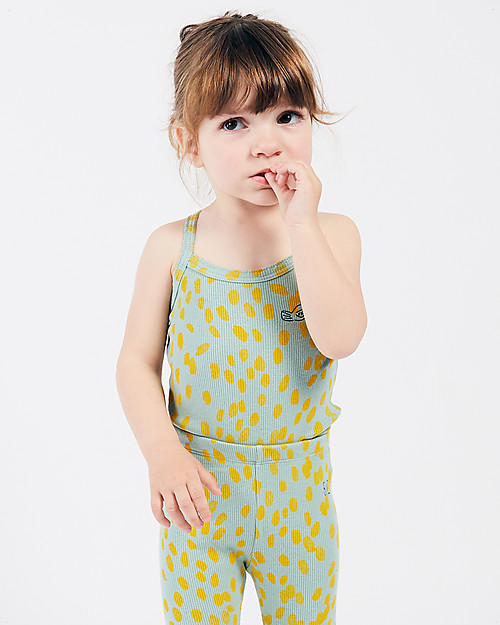 Bobo Choses Body Senza Maniche Impronte - Cotone Bio Elasticizzato Body Manica Corta