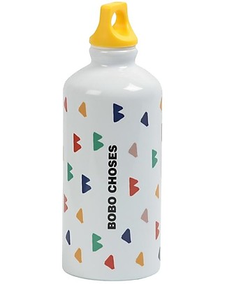 Bobo Choses Borraccia Riutilizzabile - B C All Over - Chiusura Ermetica - 100% Alluminio Borracce Termiche