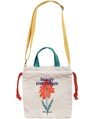 Bobo Choses Borsa con Tracolla - Petunia - 21.5 x 23.5 x 2.5 cm - Cotone Bio Borse Shopper