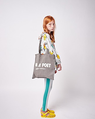 Bobo Choses Borsa Shopper - I'm A Poet - 100% Cotone Borse Shopper