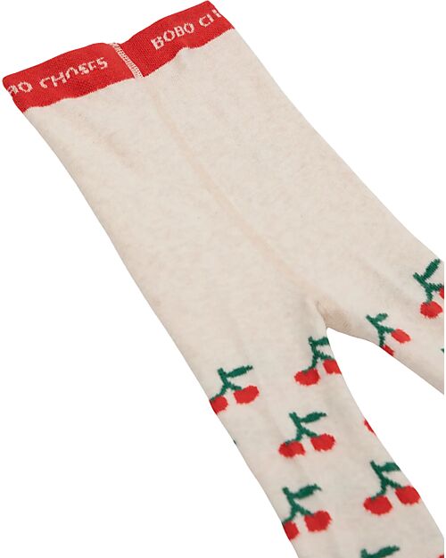 Bobo Choses Calze - Ciliegie - Bianco - Cotone Calze
