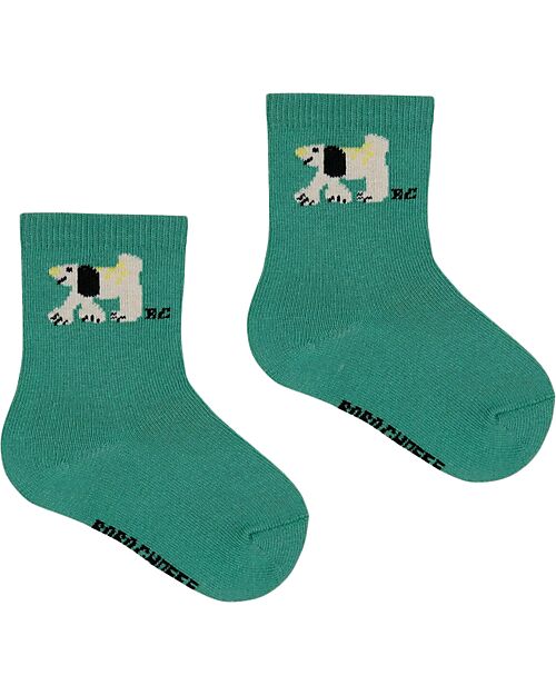 Bobo Choses Calzini Corti - Cane - Verde - Cotone Calzini