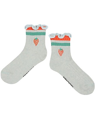 Bobo Choses Calzini Corti - Strawberry - Grigio Calzini
