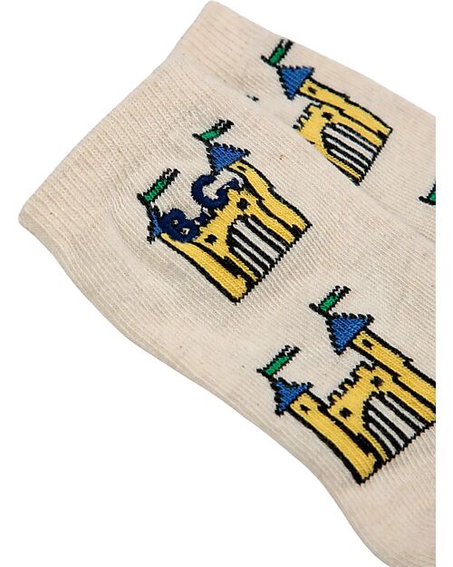 Bobo Choses Calzini Lunghi - Castello - Bianco - Cotone Calzini